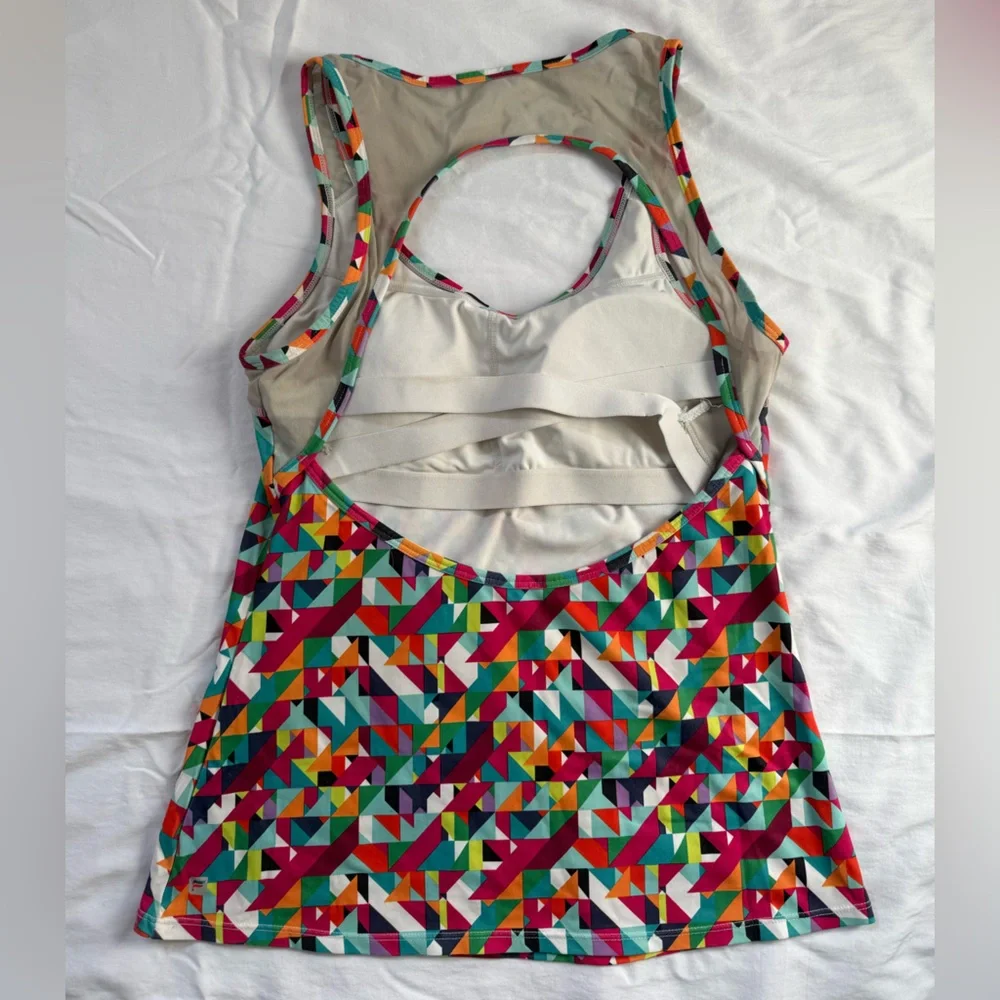 Fabletics Colorful Geometric Racerback Tank - Picture 4 of 5